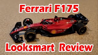 2022 LookSmart Ferrari F175 Charles Leclerc  F1 Diecast Review [upl. by Halland]