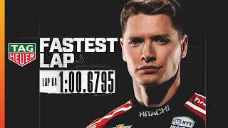 Josef Newgarden turns FASTEST lap on Streets of St Petersburg  TAG Heuer  INDYCAR [upl. by Auhesoj733]