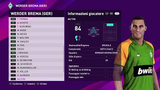 eFootball PES 2020 PS4  WERDER BREMA CLASSIC ALL TIME XI 91100 [upl. by Dahaf]