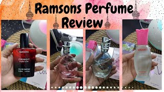 RAMSONS PERFUME REVIEW  U R SWEET  U R LOVELY  RAJNIGANDHA amp MIDNIGHT  Beautyandthecode [upl. by Wallford]