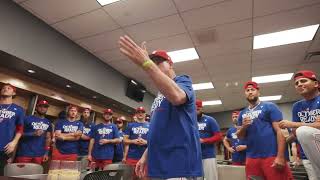 Philadelphia Phillies  Postseason Berth  Manager Rob Thomsons Locker Room Speech [upl. by Amehr576]