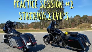 Practice Session 2  Two CVOs  Advanced Slow Speed Motorcycle Riding Skills [upl. by Malita]