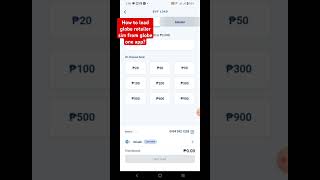 How to buy globe load wallet using globe one appglobeoneapp loaderretailersim loadwallet [upl. by Sandor]