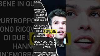 Fedez fa chiarezza sulle sue condizioni “Ho avuto un’emorragia interna” [upl. by Annauqal448]