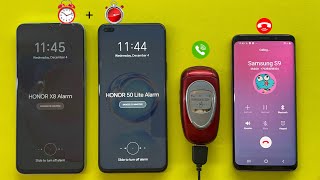 Incoming amp Outgoing Call Samsung X460 Vs Samsung S9  Honor X8Honor 50Lite Alarm Clock Vs Timer [upl. by Aiuhsoj]