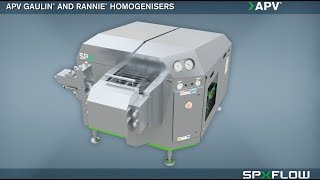 SPX FLOW  APV  Rannie and Gaulin Homogeniser Animation [upl. by Katrine]