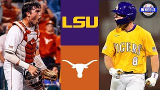 1 LSU vs Texas Highlights Great Game  2023 College Baseball Highlights [upl. by Bobseine]