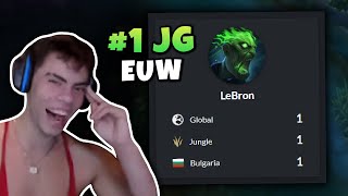 TAKING ON THE 1 JUNGLER ON EUW [upl. by Hildagard]