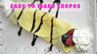 Tasty Crepes Easy Crepes recipe Berry Crepes How to make Berry Crepes in this Easy Crepes recipe [upl. by Otit69]