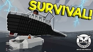 EXTREME WEATHER CUTS SHIP IN HALF  Stormworks Build and Rescue Gameplay  Sinking Ship Survival [upl. by Pace]