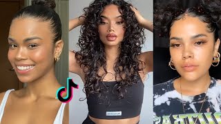 Curly Hairstyles Tiktok  New Hairstyles [upl. by Nnayd189]