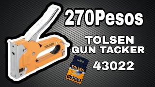 Tolsen Heavy Duty Gun Tacker Staple Gun 48mm 43022 [upl. by Klockau360]