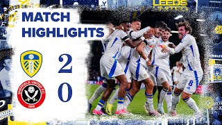 Highlights  Leeds United 20 Sheffield United  Struijk and Joseph goals win Yorkshire derby [upl. by Luigi8]