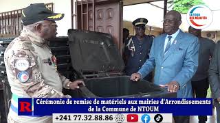 Cérémonie de remise de matériels aux Mairies dArrondissements de la Commune de NTOUM [upl. by Rediah]