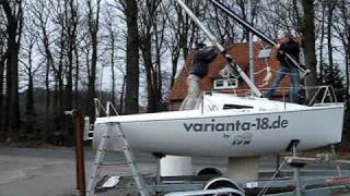 Varianta 18 Mast stellen  FSA Segelsport [upl. by Morra]