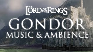 Lord of the Rings Music amp Ambience  Gondor  Morning Rain and Thunder at Minas Tirith [upl. by Azenav]