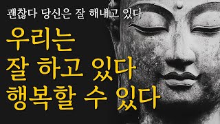 할 수 있다  우리는 잘 하고 있다  우리는 행복할 수 있다  석가모니 명언  불교 가르침  부처님  붓다  달라이라마  삶의 지혜  인생 조언  철학 오디오북 [upl. by Airekal517]