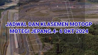 Jadwal moto gp motegi jepang seri 1646 oktober 2024 [upl. by Airam]