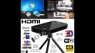 جهاز عرض Android Home Mini Projector 4K HD DLP Mini Smart Mini Projector [upl. by Manning]