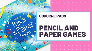 Usborne  Pads  Pencil and Paper Games [upl. by Valerian]