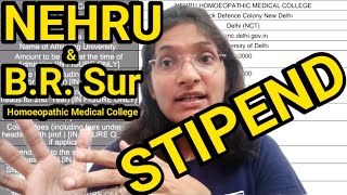 Stipend Information of Nehru amp Dr B R Sur Homoeopathic Medical College [upl. by Petulah611]