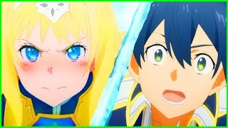 Kirito And Alice Falling for One Another  Sword Art Online Alicization Episode 17 [upl. by Eirlav]