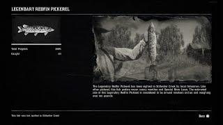 Legendary Redfin Pickerel Location  How To Catch Legendary Redfin Pickerel In Red Dead Redemption 2 [upl. by Huberman]