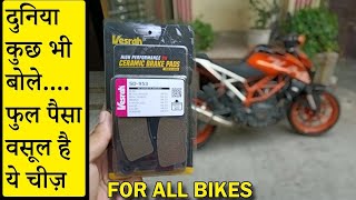 Vesrah Ceramic Brake Pads Review  KTM Duke 390 Infoinsta [upl. by Hameean239]