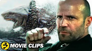 MEG 2 THE TRENCH 2023 3 Clips  Jason Statham Megalodon Movie [upl. by Nemrak]