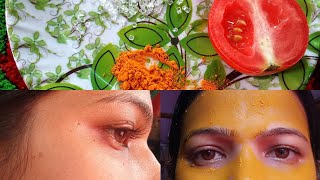 ফর্সা হবার সহজ উপায়  forsa hower sohoj upay tomato facial glow facial [upl. by Anahpets202]