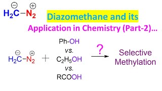 Proprieties of diazomethane Alkylation on hydroxyl and carboxyl groups diazomethane Part 2 [upl. by Eybba]