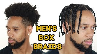 HOW TO MENS BOX BRAIDS on TYPE 4 NATURAL HAIR [upl. by Adnocahs]