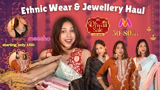 Ethnic Outfits amp Jewellery starting only 150 RS  Try on Haul [upl. by Elvia688]