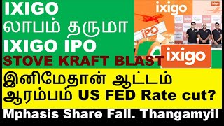 IXIGO IPO  Kronox Lab sciences IPO Listing Sucess  US Fed Rate Cut  Mphasis Share  EIH share [upl. by Andre325]