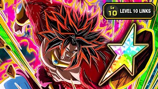 100 new int limit breaker ssj4 broly level 10 links showcase Dragon Ball Z Dokkan Battle [upl. by Llecrup]