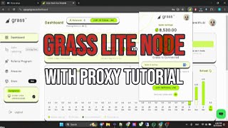 Get Grass Lite Node tutorial With Proxy residential  How to earn Grass Node with Proxy grassnode [upl. by Seena]