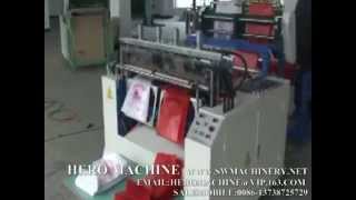 DFR4502 HEAT SEALING HEAT CUTTING BAG MAKING MACHINE For Tshirt Bag [upl. by Ginnie]