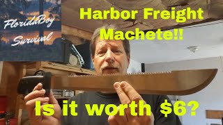 Harbor Freight Machete Review and Demonstration Is it worth 6 [upl. by Lissy]