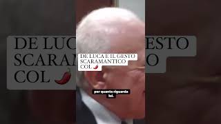 Il gesto scaramantico 🌶️ di deluca in consiglio regionale shortsvideo lives91riserva [upl. by Ecnarretal137]