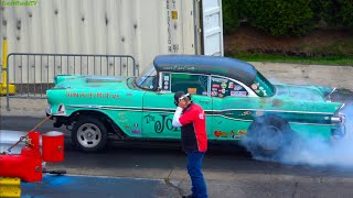 Drag Racing Old Vintage Gasser at Great Lakes Dragaway [upl. by Yrogerg814]