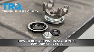 How to Replace Pinion Seal amp Yoke 19942004 Chevy S10 [upl. by Auqinu]