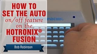 How to Set Auto On Off Feature on Hotronix® FUSION® [upl. by Iruahs642]