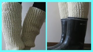 How to Knit Leg Warmers Easy [upl. by Grussing]