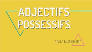 Révise ta grammaire  les adjectifs possessifs en français [upl. by Treblih]