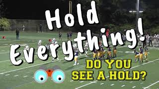 High School Football Officials Rule On Holding and A Fumble Do You Like Their Calls [upl. by Ingaborg]