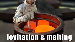 Induction Heating Melting and Levitation 4k [upl. by Zabrine872]