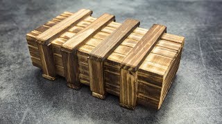 Wooden Secret Magic Gift box with hidden compartments [upl. by Aohsoj]