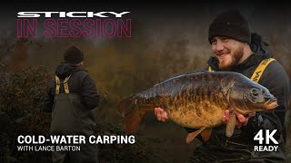 Cold Water Carping  In Session  Lance Barton  Carp Fishing  4K [upl. by Ekyt753]