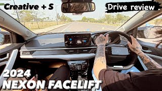 Tata Nexon Facelift Creative plus S  Drive review 😍🔥 [upl. by Ordnasil]