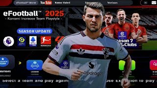 RILISEFOOTBALL PES 2025 PPSSPP KOMO BETAISO EFOOTBALL KOMO BETA 2025 NEW KITS REAL FACE GRAFIK HD [upl. by Jestude]